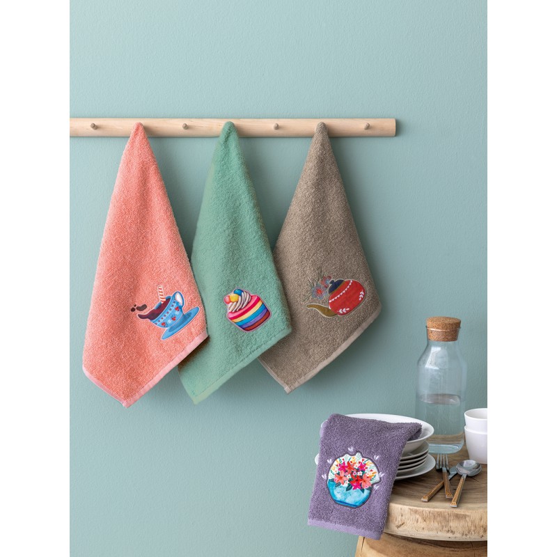 Σετ 4 Πετσέτες Κουζίνας Kitchen Towels 40x70 KT240