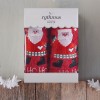 CHRISTMAS TERRY GIFT SET (1 ΑΓΙΟΣ ΒΑΣΙΛΗΣ) ΧΕΡΙΩΝ 2Χ(30Χ50) ΚΟΚΚΙΝΟ-ΛΕΥΚΟ