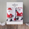 CHRISTMAS TERRY GIFT SET (1 ΑΓΙΟΣ ΒΑΣΙΛΗΣ) ΧΕΡΙΩΝ 2Χ(30Χ50) ΚΟΚΚΙΝΟ-ΛΕΥΚΟ