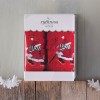 CHRISTMAS TERRY GIFT SET (4 ΧΙΟΝΑΝΘΡΩΠΟΣ) ΧΕΡΙΩΝ 2Χ(30Χ50) ΚΟΚΚΙΝΟ-ΛΕΥΚΟ