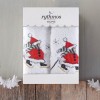 CHRISTMAS TERRY GIFT SET (4 ΧΙΟΝΑΝΘΡΩΠΟΣ) ΠΡΟΣΩΠΟΥ (50X90) ΛΕΥΚΟ