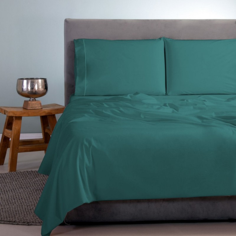 Aslanis Home Σετ Σεντόνια 4τμχ 250x270 Cactus Green 196 Cotton Satin