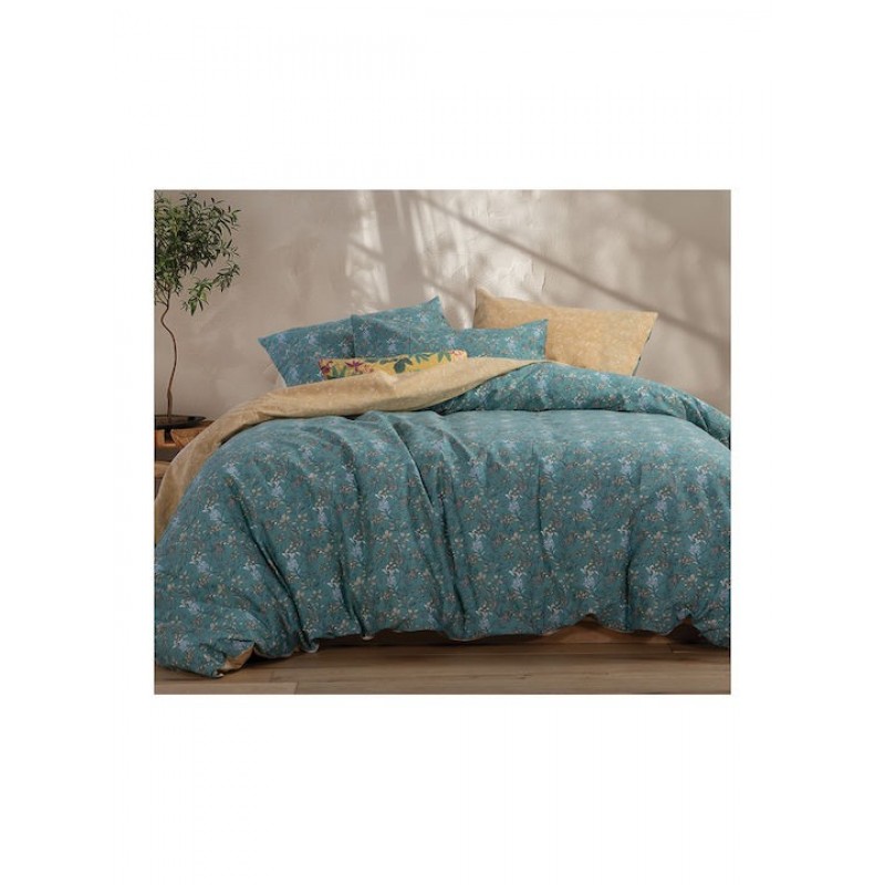 Nef-Nef Homeware Σετ Σεντόνια Υπέρδιπλα 240x270εκ. Odete 036279 Green 4τμχ