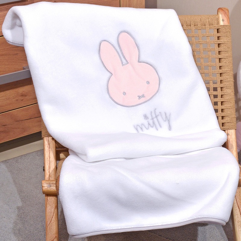 Miffy Κουβέρτα Κούνιας Fleece Λευκή 100x140εκ. 48-8724-52