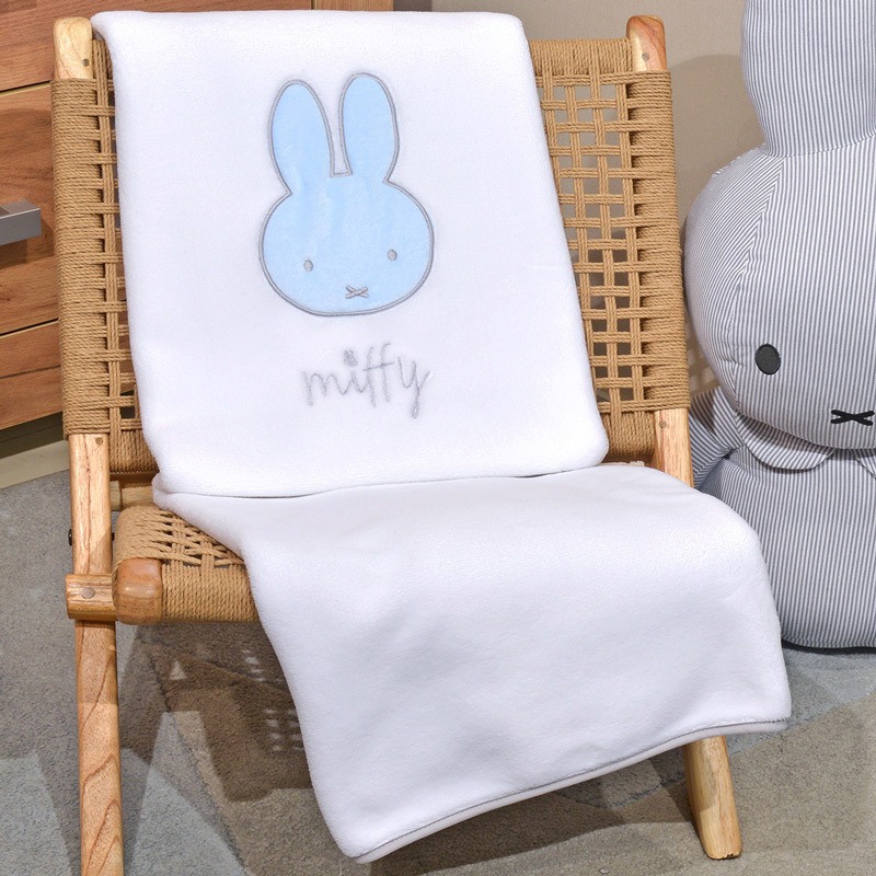 Miffy Κουβέρτα Κούνιας Fleece Λευκή 100x140εκ. 48-8724-51