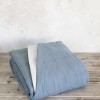 Nima Simple Κουβερλί Υπέρδιπλο Microfiber Light Gray / Denim Blue 220x240cm