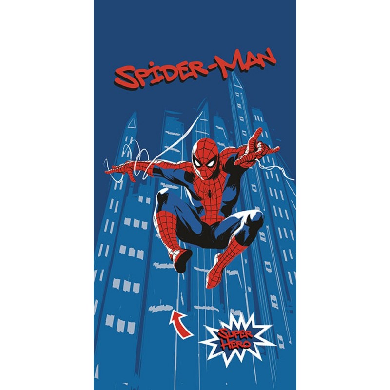 Borea Παιδική Πετσέτα Θαλάσσης Μπλε Spiderman 140x70εκ. 034608097120